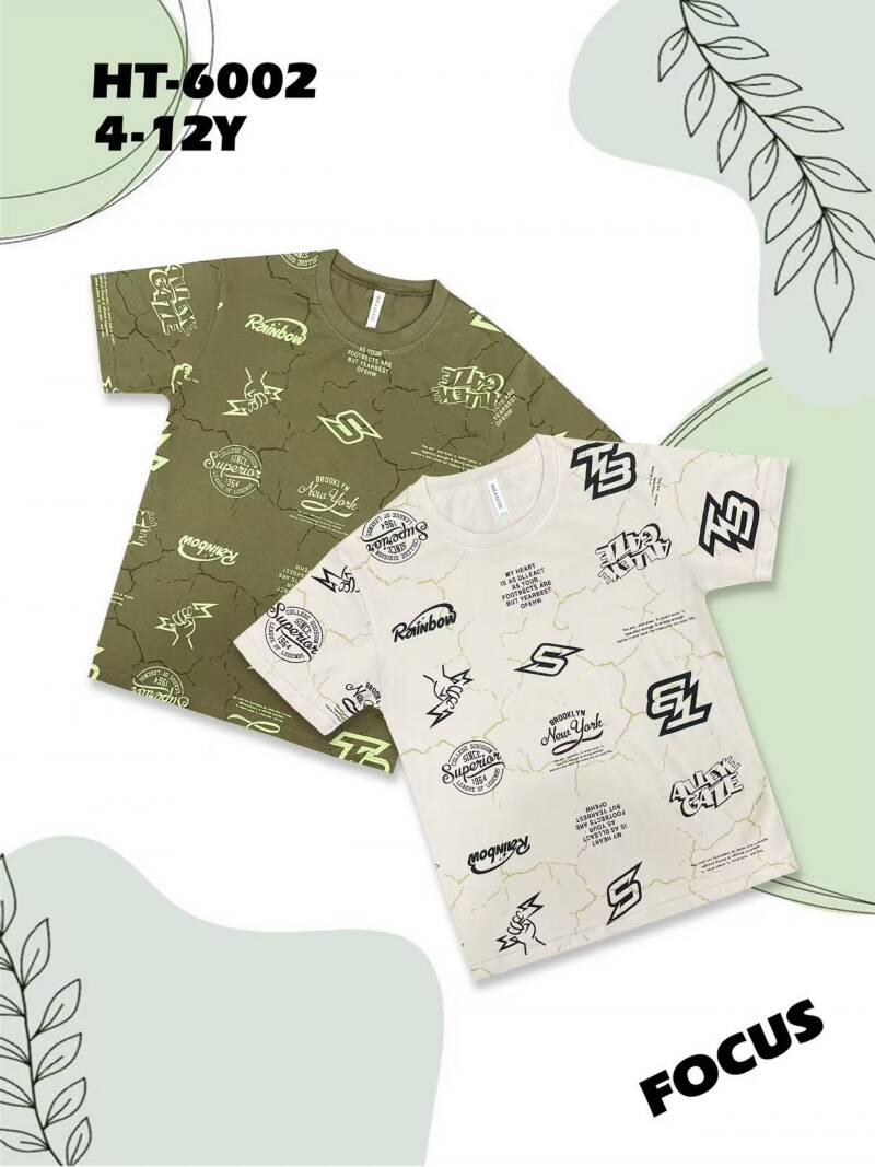 Bluzka chłopięce. Roz 4-12. Mix Kolor Paczka 5 szt.